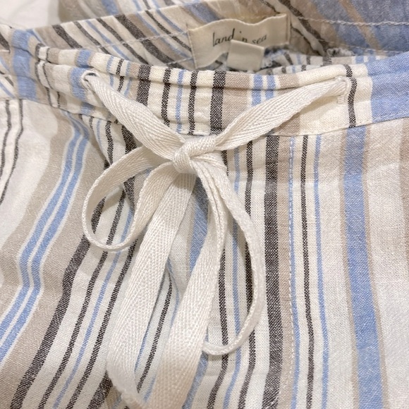 Land and sea linen/rayon pull on pants, with drawstring & pockets like new sz S - Picture 5 of 5